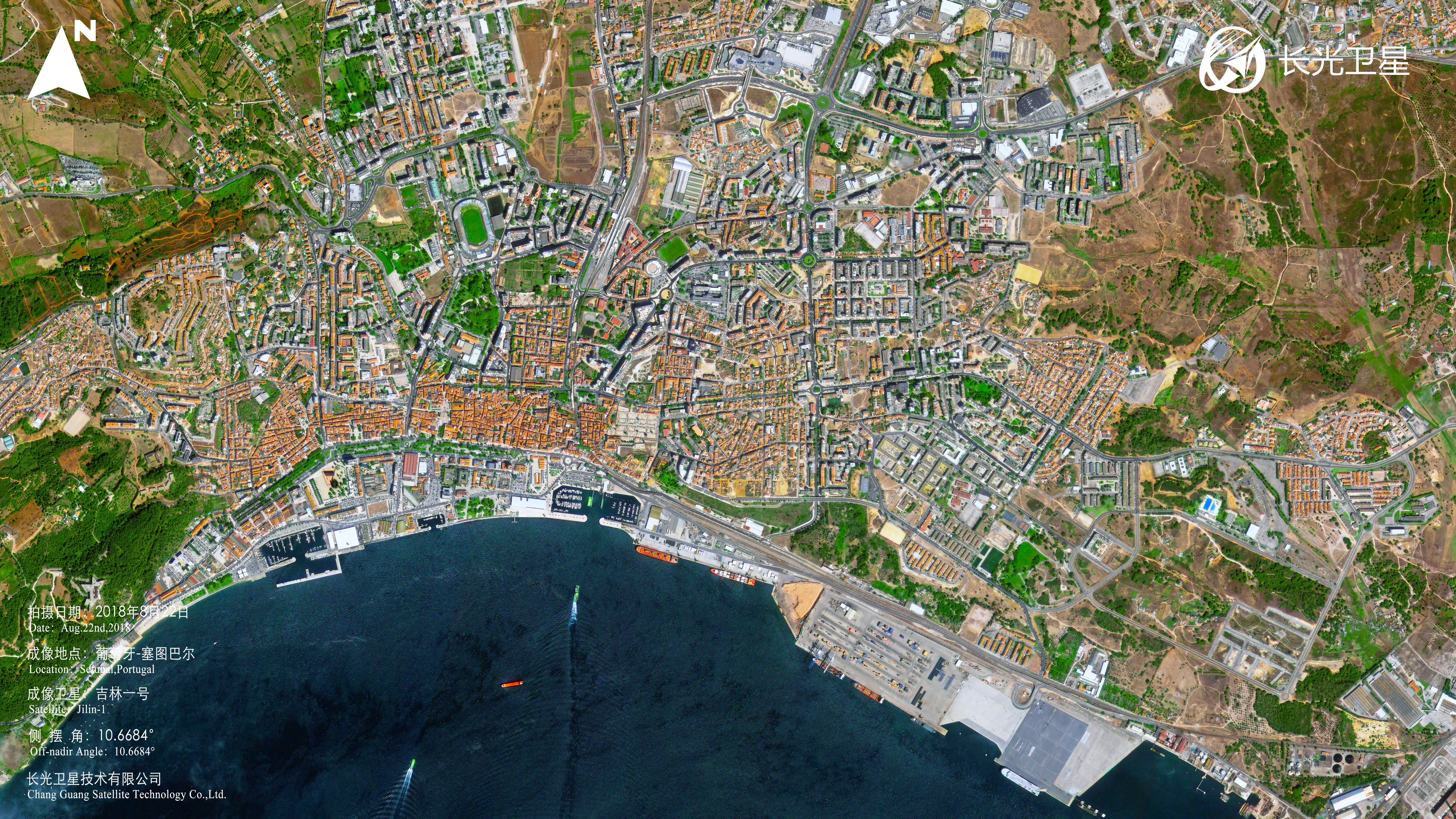 Portugal Map and Satellite Image